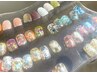 【初回オフ無料】ワンカラー(グリッター/ホログラム/フラッシュ)60分5,500円