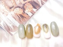 フルールソンネイル(fleur son nail)/4月定額トレンドアート