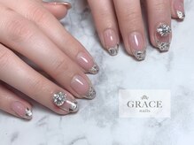 グレース ネイルズ(GRACE nails)/ガラスフレンチ