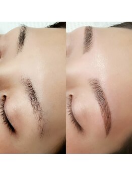 アイラッシュサロン モッペル(Eyelash Salon Moppel)/眉毛の隙間も毛流れで目立たなく
