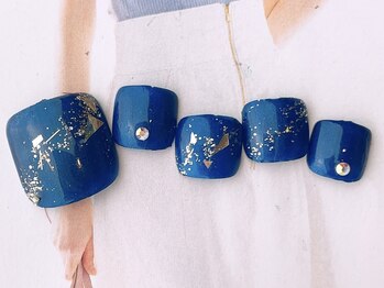 ネイルサロンフォーユー(for u)/ブルーネイル¥7000