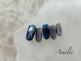 夏/海/クラゲ/マグネット