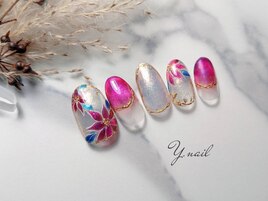 ポインセチアネイル