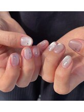 ヘブン ネイル 鶯谷(HEAVEN Nail)/ワンカラーキャatアイネイル