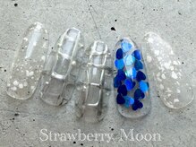 サロンストロベリームーン(Salon Strawberry Moon)/クリアネイル　￥6980