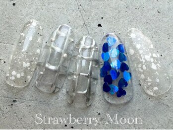サロンストロベリームーン(Salon Strawberry Moon)/クリアネイル ¥6980
