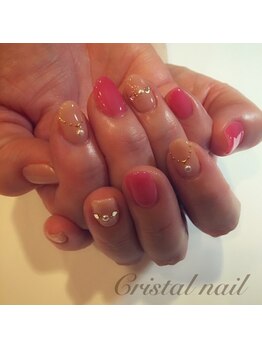 クリスタルネイル ボンベルタ橘店(CRYSTAL NAIL)/ガーリーネイル
