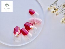 ネイリット 銀座(Nailit)/DROOPING FLOWER¥9400【¥10340】