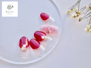 ネイリット 銀座(Nailit)/DROOPING FLOWER¥9400【¥10340】