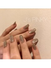 ネイルスペース ジェイズ ピンキー(NAIL SPACE J's PINKY)/ベージュマグネットネイル