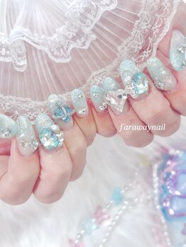 ファラウェイネイル(Faraway nail)/キラキラネイル/冬ネイル☆