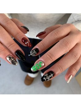 ビー 高槻(be)/高槻マーブルネイル/ラメグラ