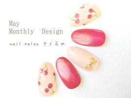 5月のCUTEなチェリーネイル♪