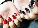 レッド×ブラックミラーnail♪