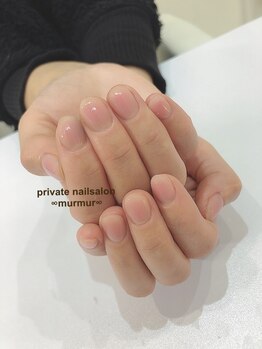 プライベート ネイルサロン マーマ(murmur)/ほんのりチークネイル