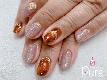 ピュア(Pure)/べっこうネイル