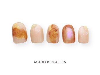 マリー ネイルズ いわきラトブ店(MARIE NAILS)/定額7700円税込 オレンジ0427d