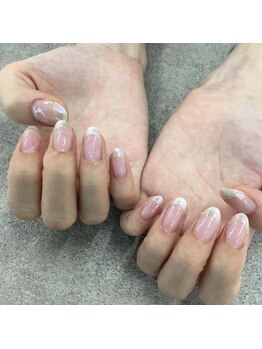クレア(CLEA)/ミラーフレンチネイル
