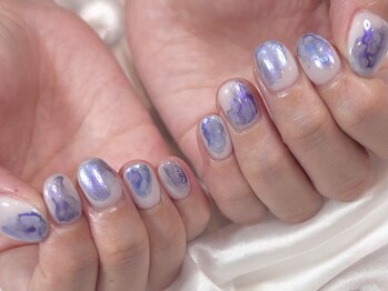 メタリック水彩デザイン