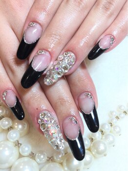 ネイルサロン べルフ(nail salon Verf)/ゴージャス★ブラックフレンチ