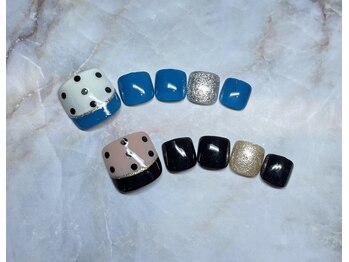 ブリオン 六本松店(Bullion)/ガーリードットネイル フット