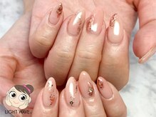 ネイルサロン ライトウェーブ 松本駅前店/キラキラ×ニュアンスネイル♪