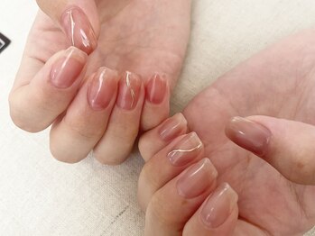 エムスラッシュ ネイル センター北店(M.SLASH)/パラジェル ローズカラー