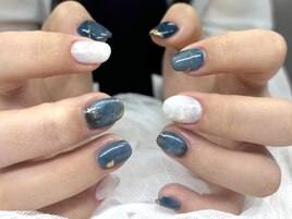 Jr.アート × 寒色系ニュアンス