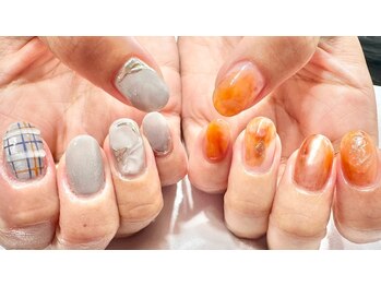 ネイル シスター(nail sister)/アシンメトリーネイル