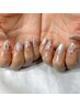 【hand】ワンカラー＋アート4本（画像持ち込み可）