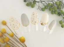 シューズネイルプロデュース/ラウンドレオパードネイル