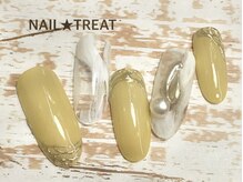 ネイルトリート 茨木駅前店(NAIL TREAT)/マスタードカラー