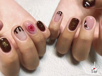 ペル(Per)/バレンタインネイル　