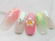 ターラ(Tara)/シャーベットフラワーネイル