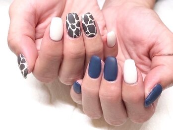 ビューティービースト フォー ネイルアンドアイラッシュ 松浜店(beauty:beast)/ジラフ柄ネイル☆