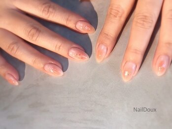 ネイル ドゥ 岡山駅前店(Nail Doux)/☆ふんわりオレンジ☆