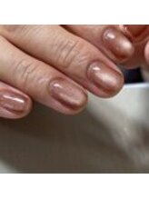 ネイルサロン エーナイン 札幌月寒店/ピンクブラウンマグネット＊