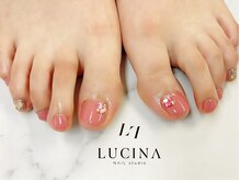 ネイルスタジオ ルキナ(LUCINA)/c-369 コーラルピンクネイル