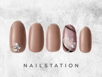 ネイルステーション アトレ川崎店(NAIL STATION)/大人ハートネイル/パラジェル
