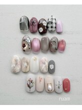 ルアム 恵比寿店(ruam)/トレンド春ネイル×ニュアンス