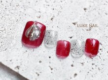 ルークネイル 恵比寿店(LUKE NAIL)/キラキラニュアンスフット　夏
