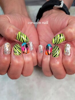 コラソンネイル(corazon nail)/HAND120分コース☆パームツリー