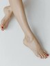 【foot nail】 角質ケア+ワンカラー ￥13200→12700～　夏前におすすめ♪