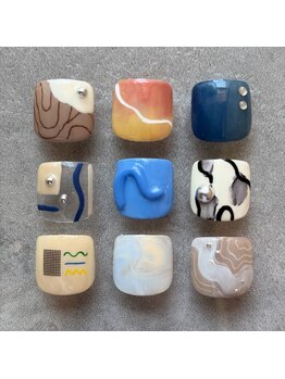 タオドットネイル(TAO...nail)/ 【フット】選べる親指アート