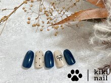 キキネイル 二子玉川(kikinail)/9.10月定額A /リボンネイル