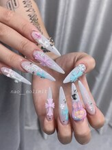 ノーリミットオオサカ 心斎橋(NOLIMIT.OSAKA)/フィルイン/長さだしネイル