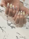 ☆ホワイトオーロラネイル☆