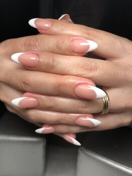 ネイルアンドボディケアサロン ミリミリ(milimili)/フレンチネイル¥8800