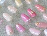 【人気No.2☆】シンプルジェルネイル　★アート4本付き★  オフ込み　 ¥5500