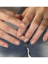 クレセント アイアンドネイル 表参道(Crescent Eye&Nail)/シルバーミラーフレンチ